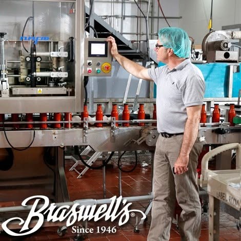The bottling line at Braswell's