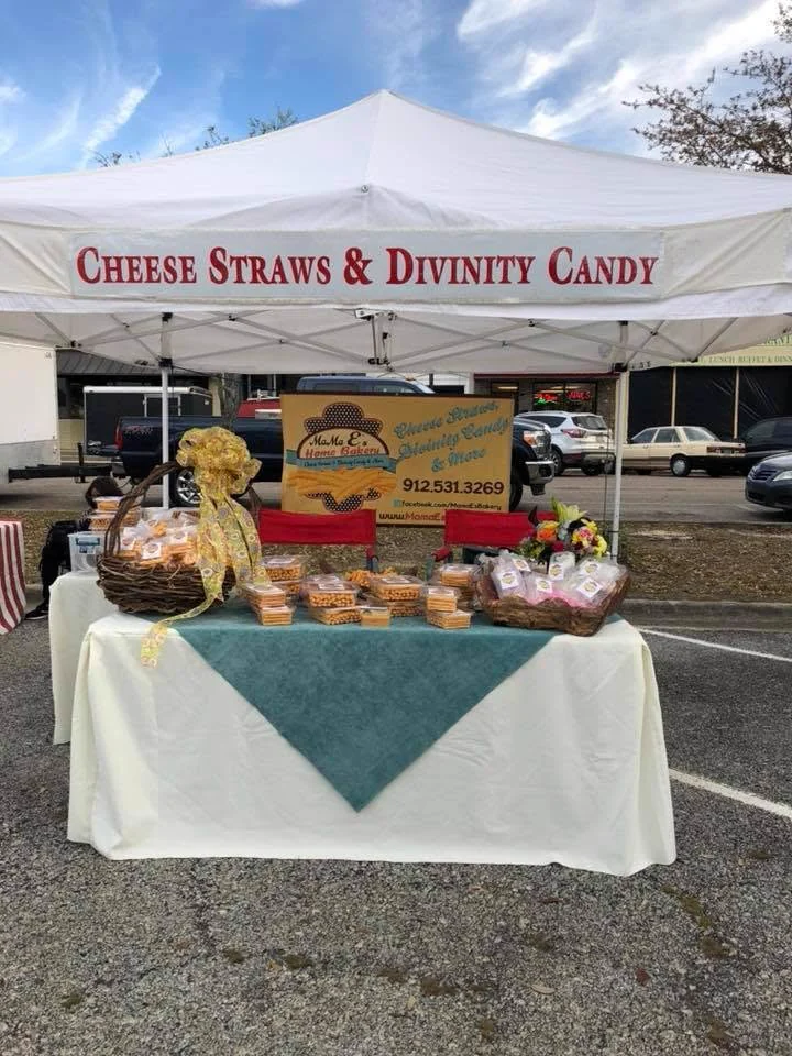 Mama E's cheese straws and divinity candy
